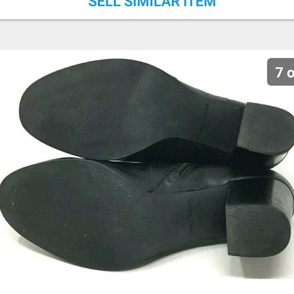 Cole Haan Black Rhinecliff Ankle Boots 9B - Picture 7 of 8